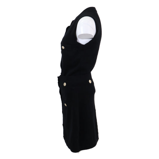 [Domestic regular product] 22SS P72778K10442 Coco Mark Button 100% Cashmere Sleeveless Dress 34 for Women