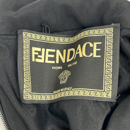 FENDACE 范思哲 黑色 FDB762 带胸针 无袖连衣裙 连衣裙