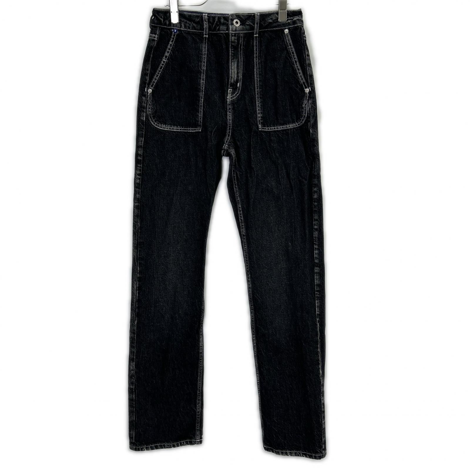 KARL LAGERFELD カール ラガーフェルド ブラック 240J1105 ベイカータイプ ストレートデニム ボトムス