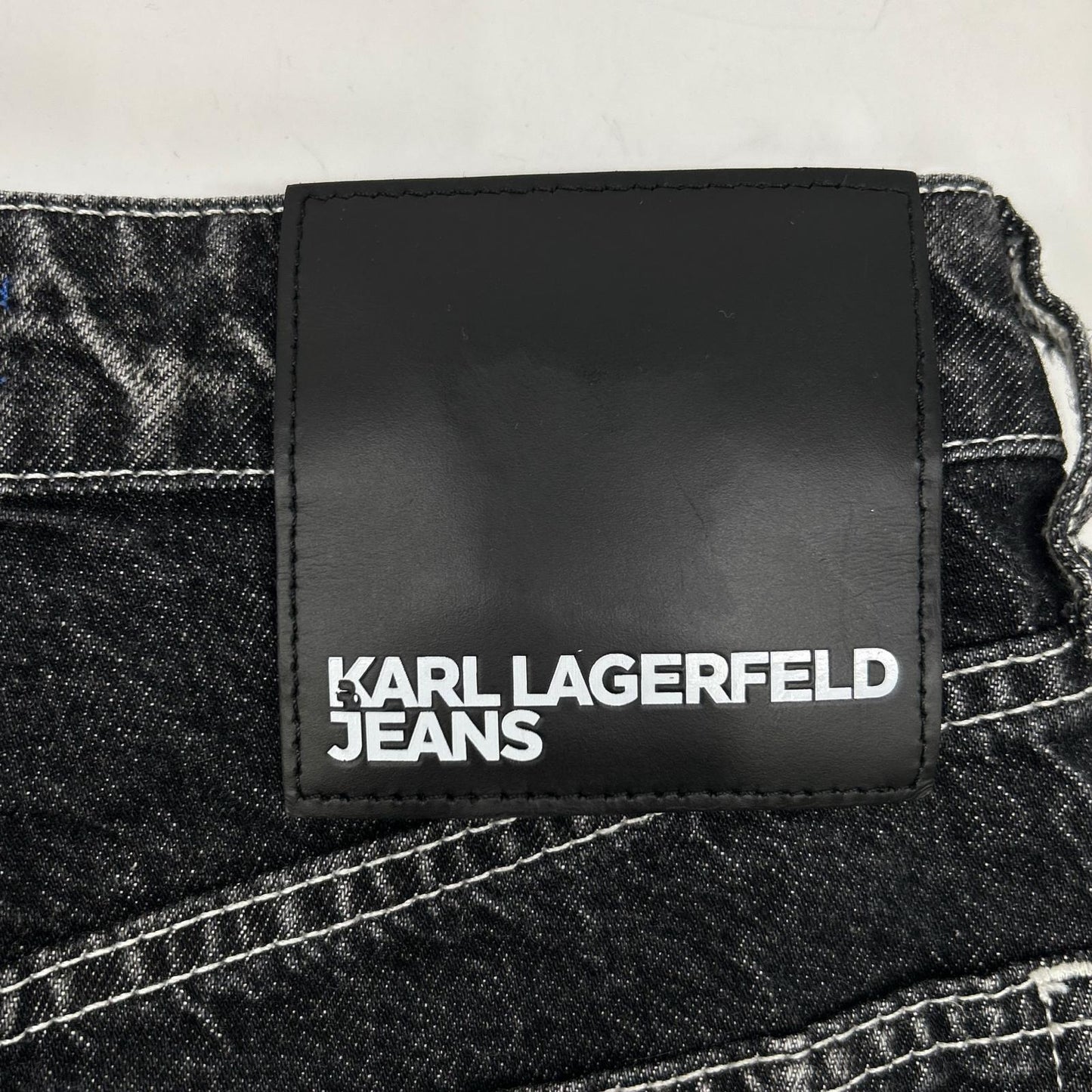 KARL LAGERFELD カール ラガーフェルド ブラック 240J1105 ベイカータイプ ストレートデニム ボトムス