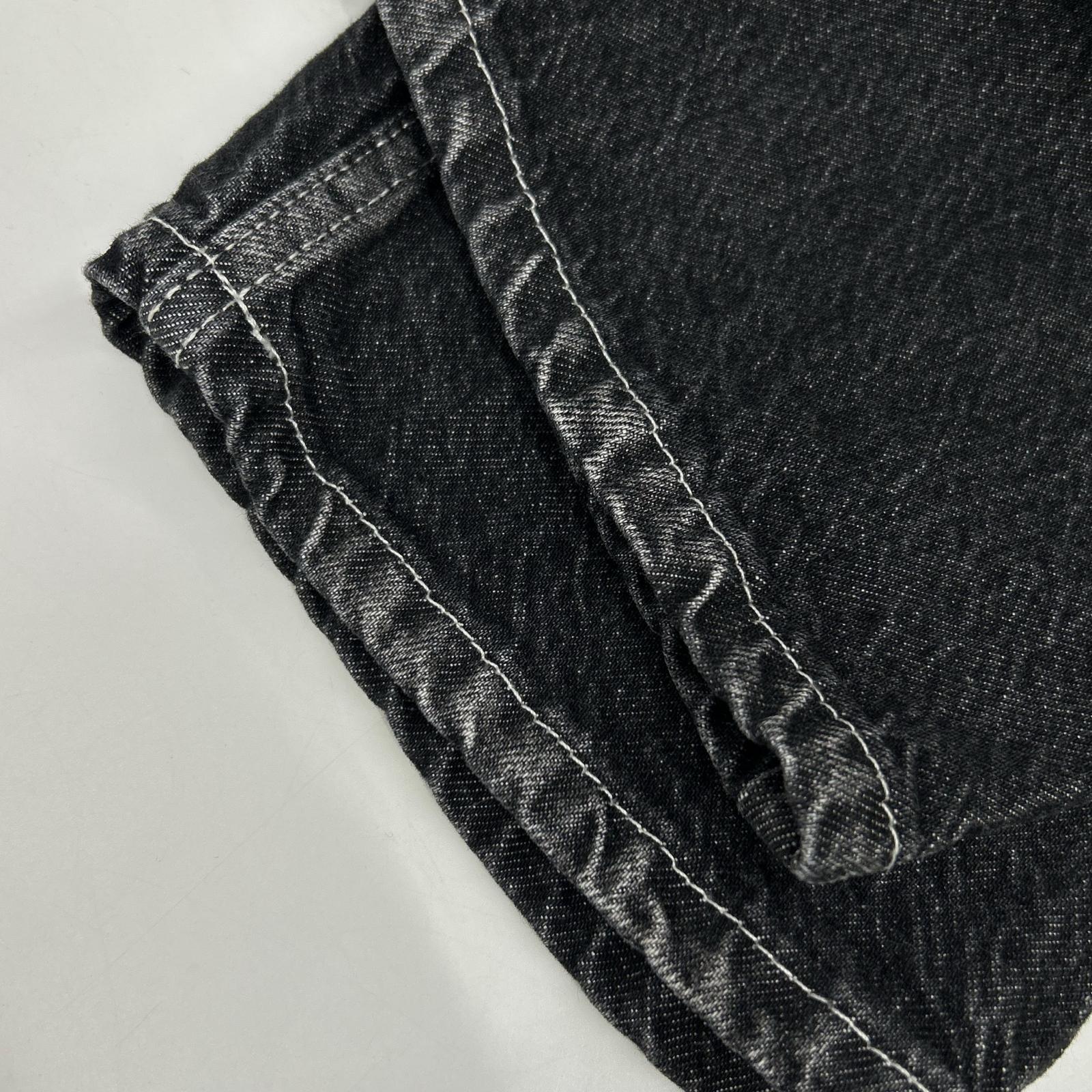 KARL LAGERFELD カール ラガーフェルド ブラック 240J1105 ベイカータイプ ストレートデニム ボトムス
