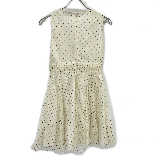 RED VALENTINO 华伦天奴红色 象牙白 1R3VAEZ56J3 圆点薄纱连衣裙