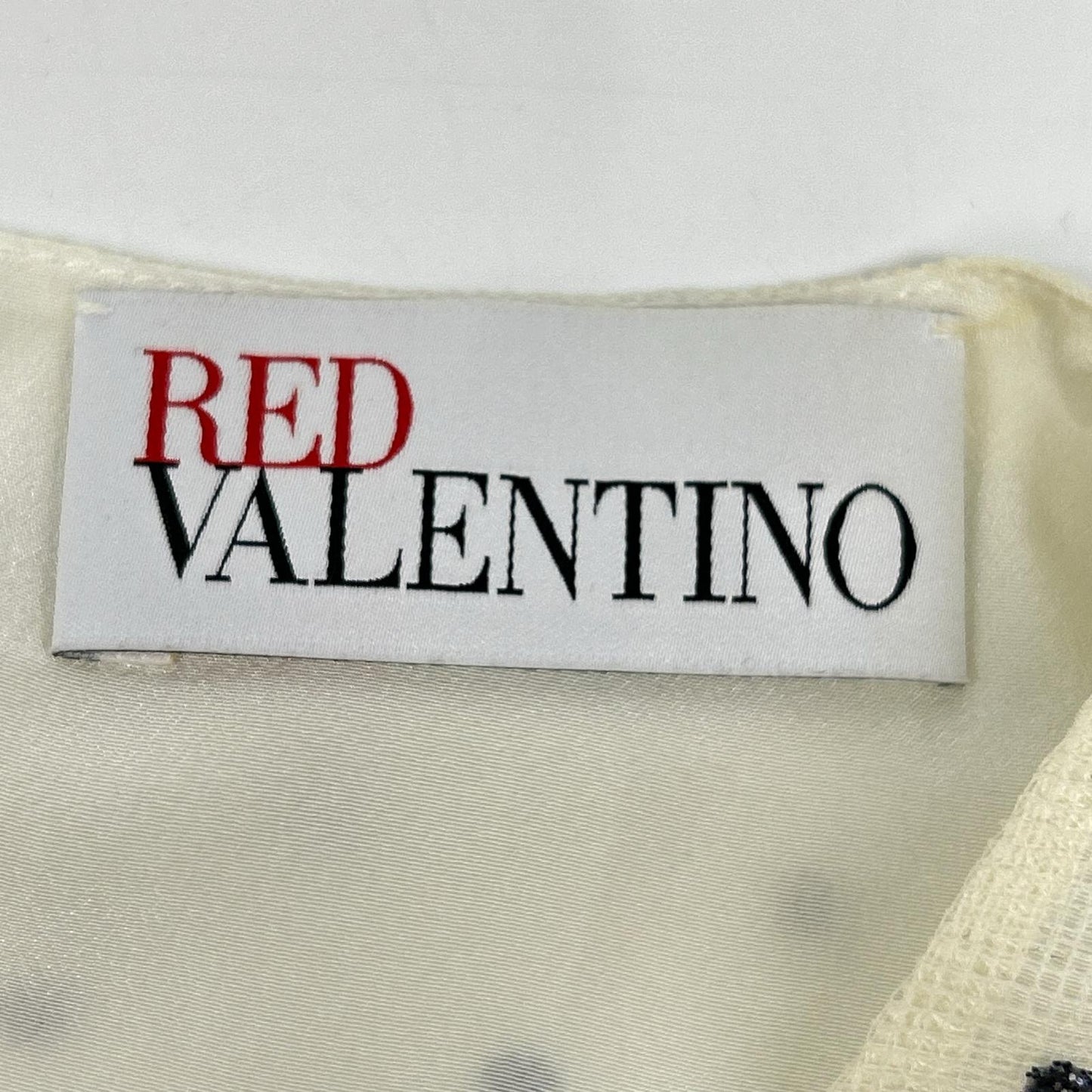 RED VALENTINO Ivory 1R3VAEZ56J3 Polka Dot Tulle Dress