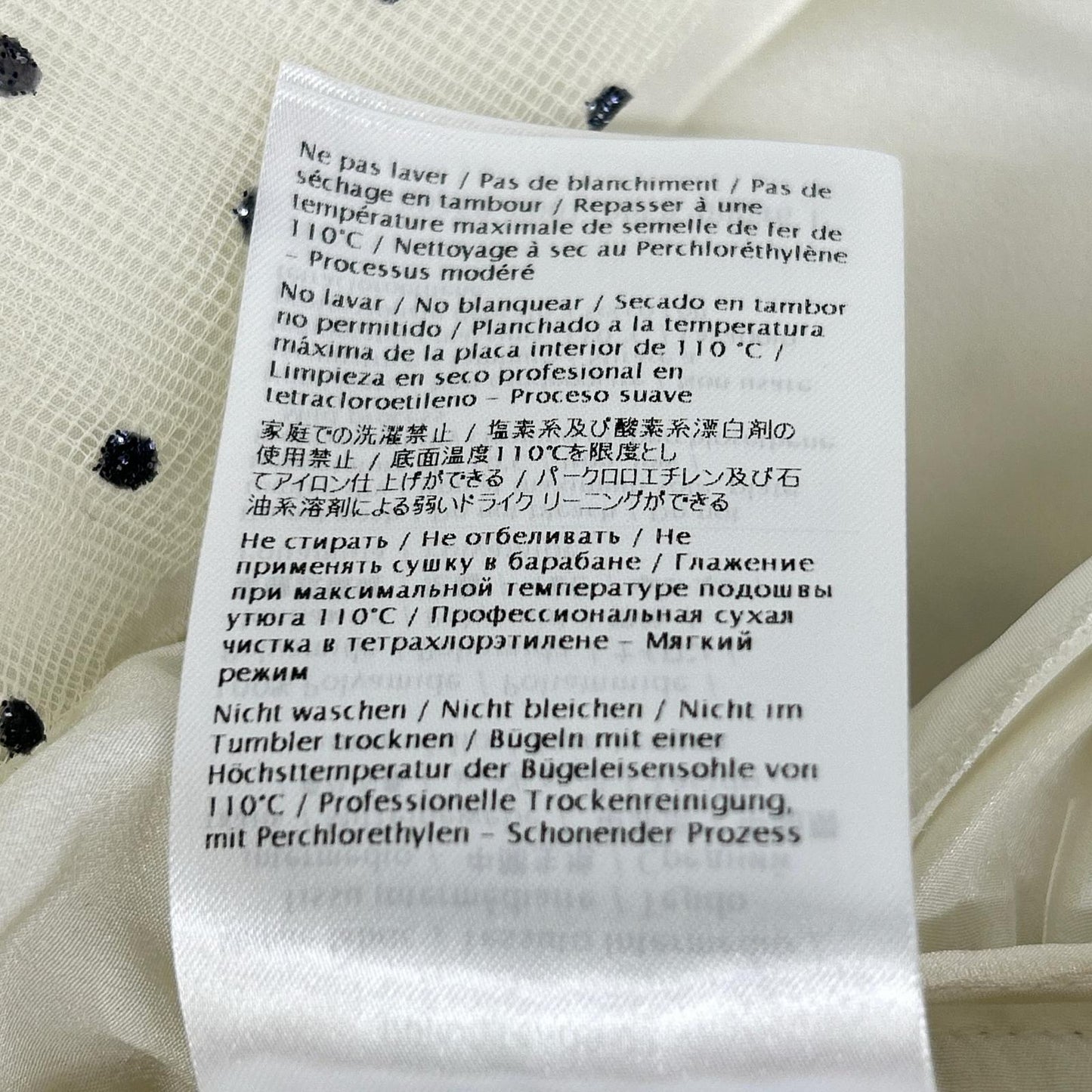RED VALENTINO Ivory 1R3VAEZ56J3 Polka Dot Tulle Dress