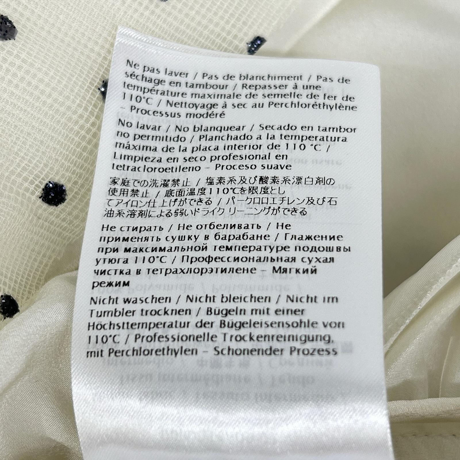 RED VALENTINO Ivory 1R3VAEZ56J3 Polka Dot Tulle Dress