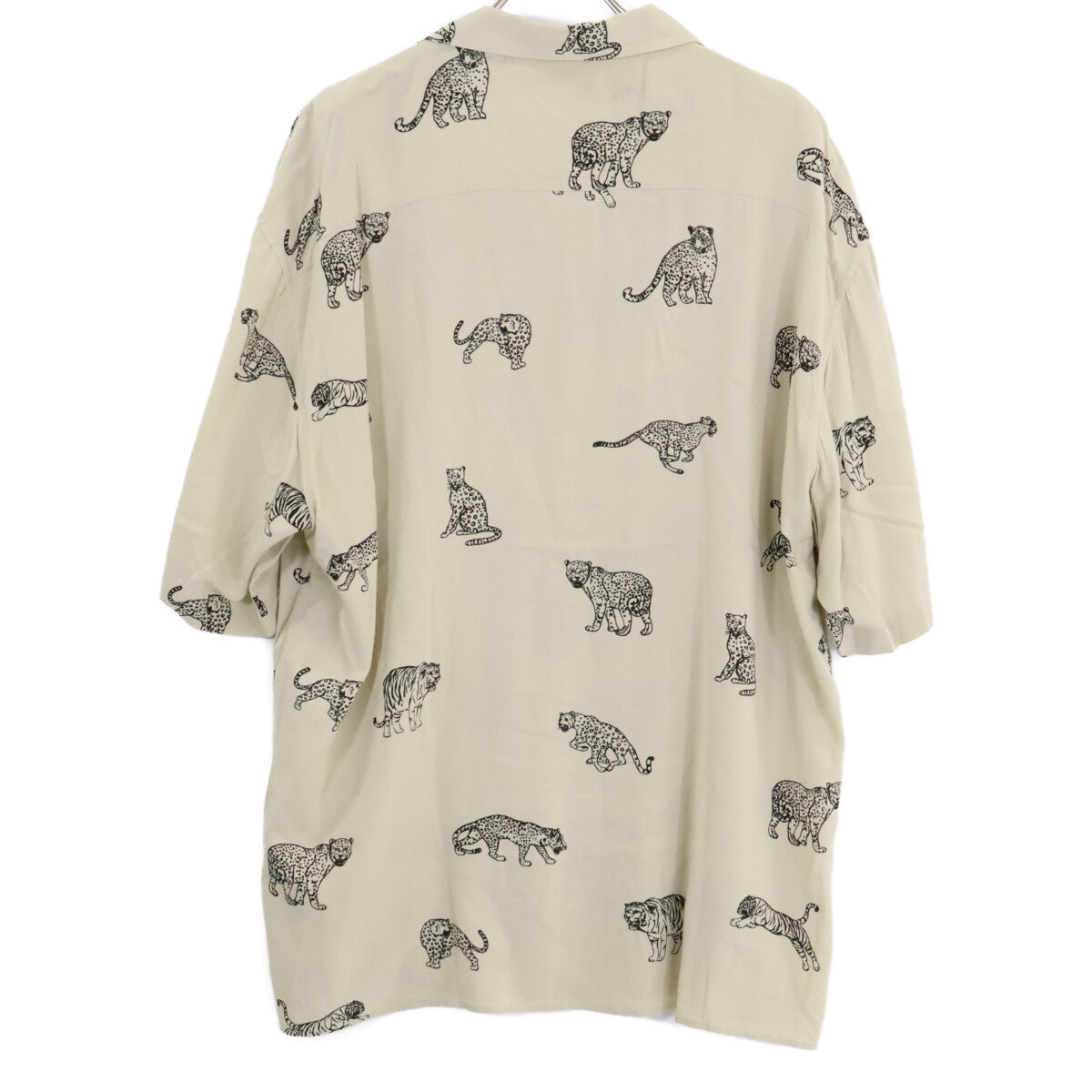 CELINE Celine 2C730362Q Hawaiian Rayon Shirt Animal Print Hawaiian Loose Short-Sleeved Shirt Top