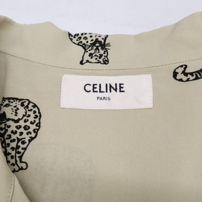 CELINE セリーヌ 2C730362Q Hawaiian Layon Shirt アニマル柄 ハワイアン ルーズ 半袖シャツ トップス