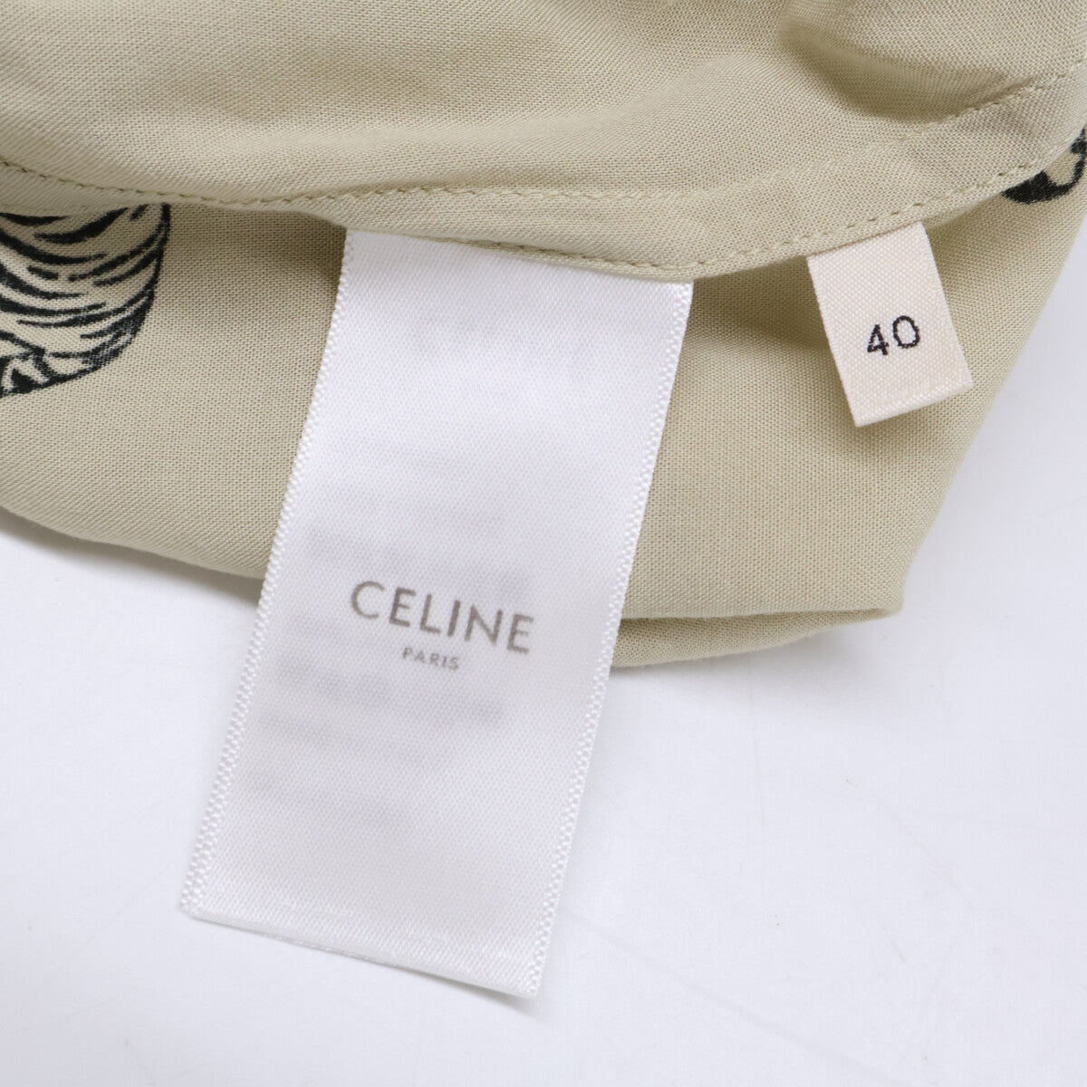CELINE セリーヌ 2C730362Q Hawaiian Layon Shirt アニマル柄 ハワイアン ルーズ 半袖シャツ トップス