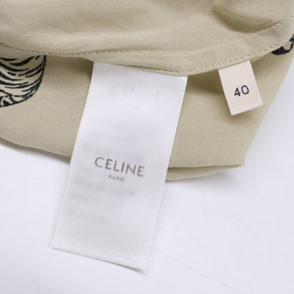 CELINE セリーヌ 2C730362Q Hawaiian Layon Shirt アニマル柄 ハワイアン ルーズ 半袖シャツ トップス