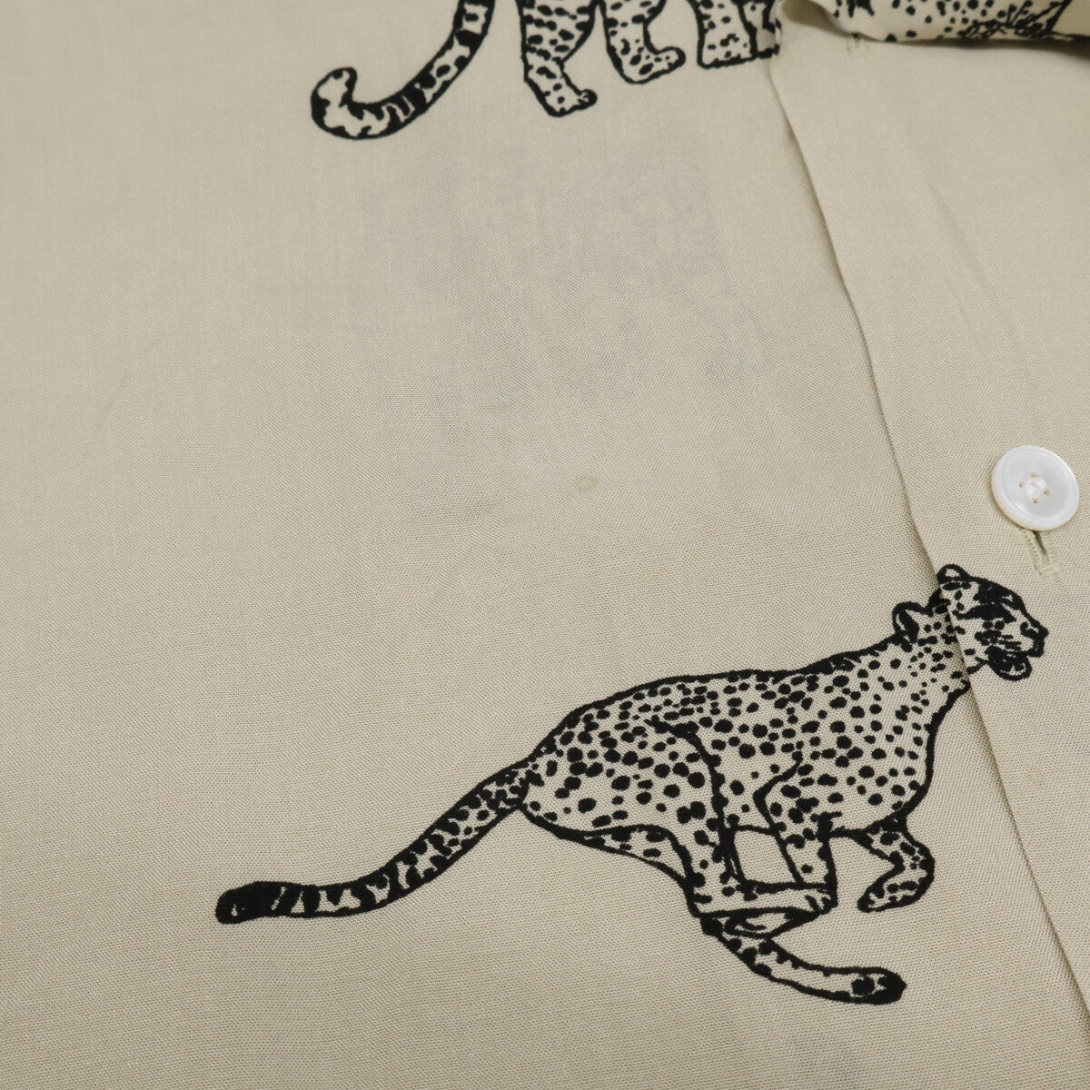 CELINE セリーヌ 2C730362Q Hawaiian Layon Shirt アニマル柄 ハワイアン ルーズ 半袖シャツ トップス