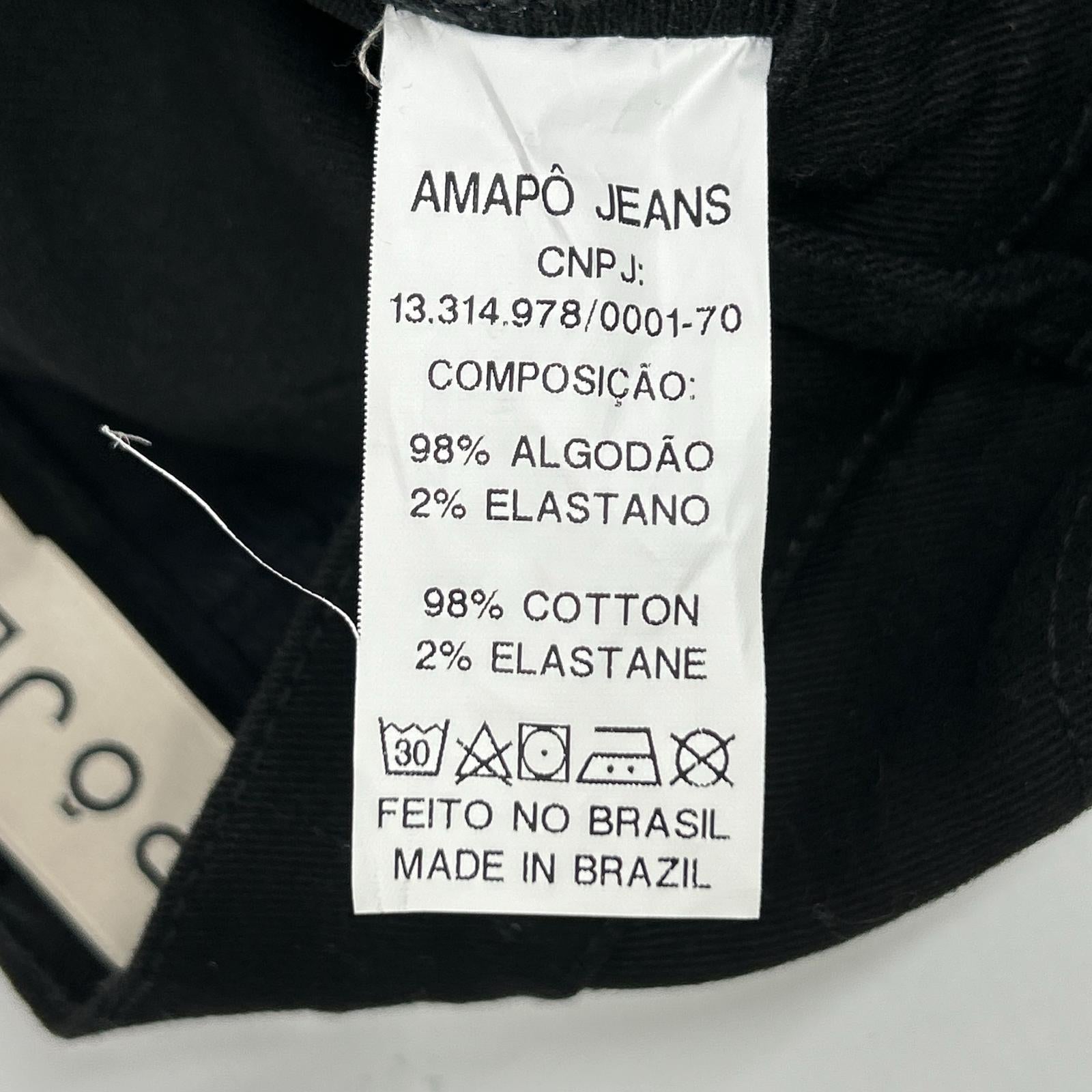 AMAPO アマポ ブラック コットン フレアパンツ ボトムス