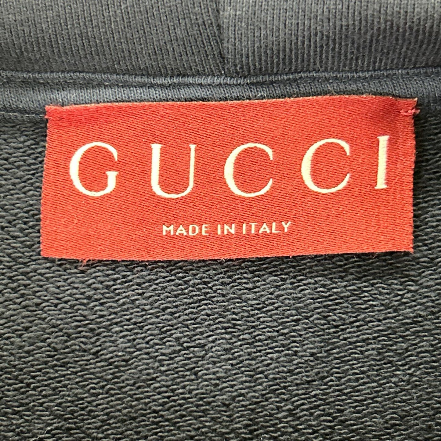 GUCCI 古驰 海军蓝 788771 Script徽标运动连帽衫 上衣
