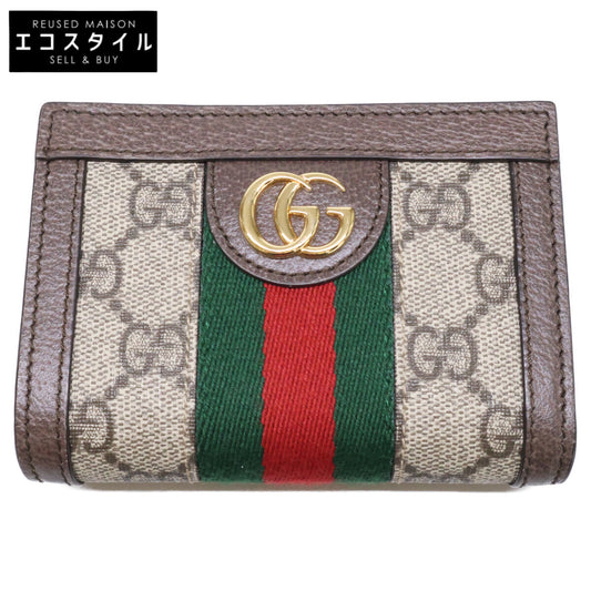 GUCCI Ophidia GG Supreme Small Wallet Bi-fold Wallet (with coin purse) 813296 [New-Like]