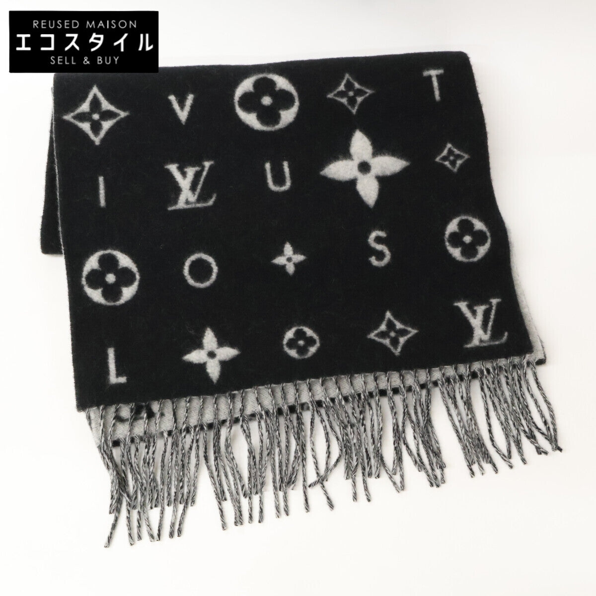 Excellent Condition, Domestic Authenticity, M97143, 100% Cashmere, Reykjavik Cloud Scarf, Stole, Women's
