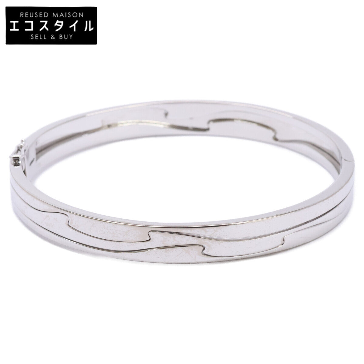 K18WG 3 Row Fusion Bangle M (165mm) Women's