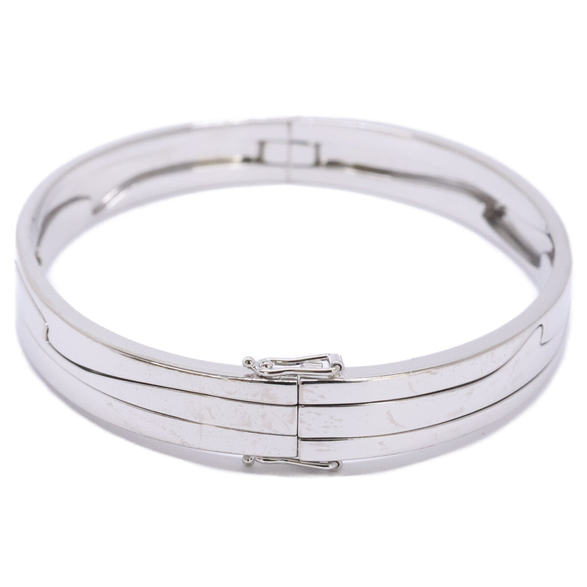 K18WG 3 Row Fusion Bangle M (165mm) Women's