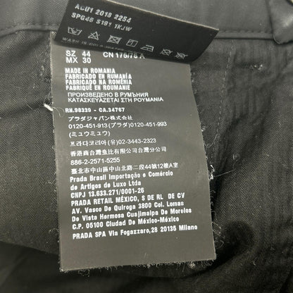 PRADA プラダ ブラック SPG46 2018年製 ナイロン パンツ ボトムス