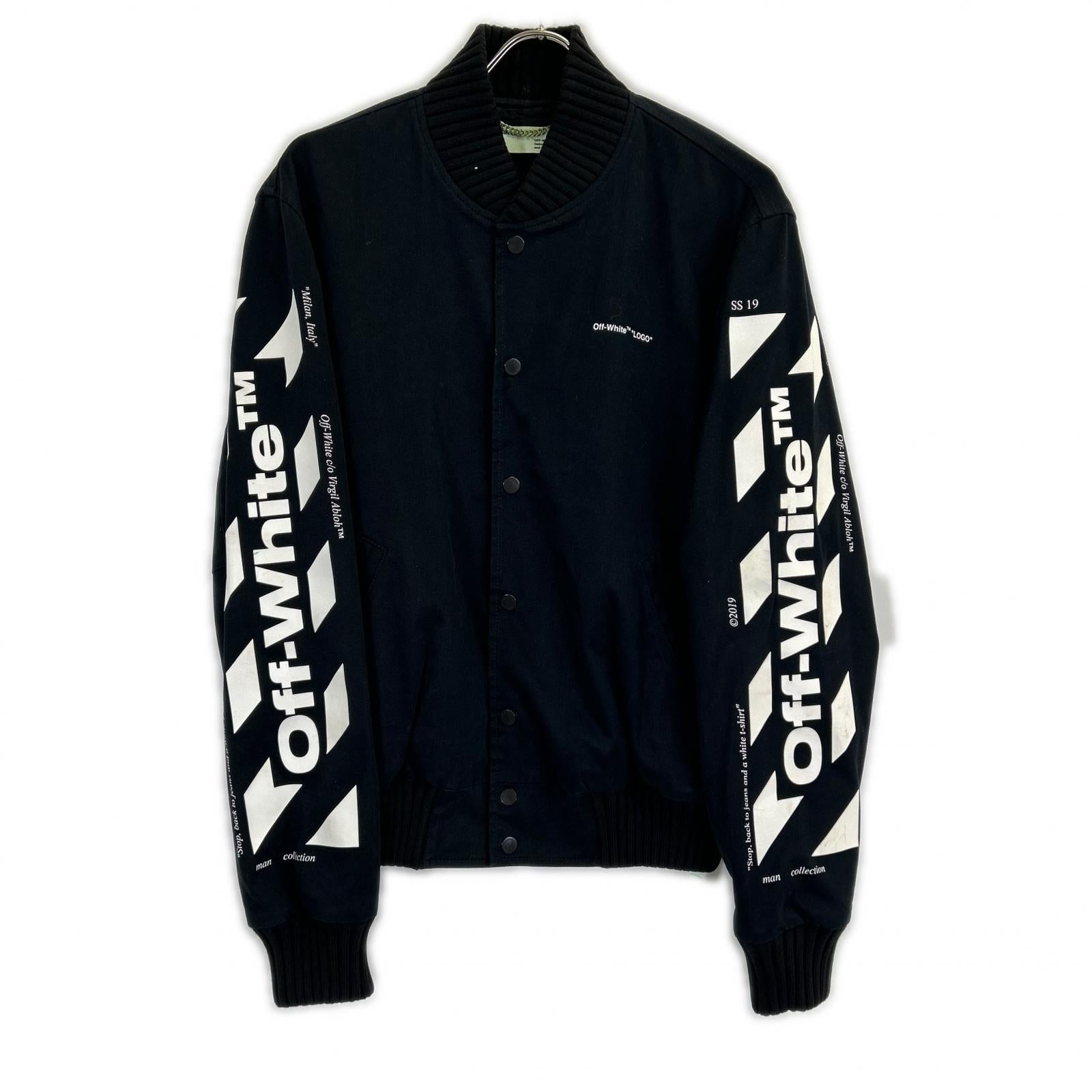 OFF-WHITE オフホワイト ブラック OMEA145S19272024 バックアローブルゾン トップス