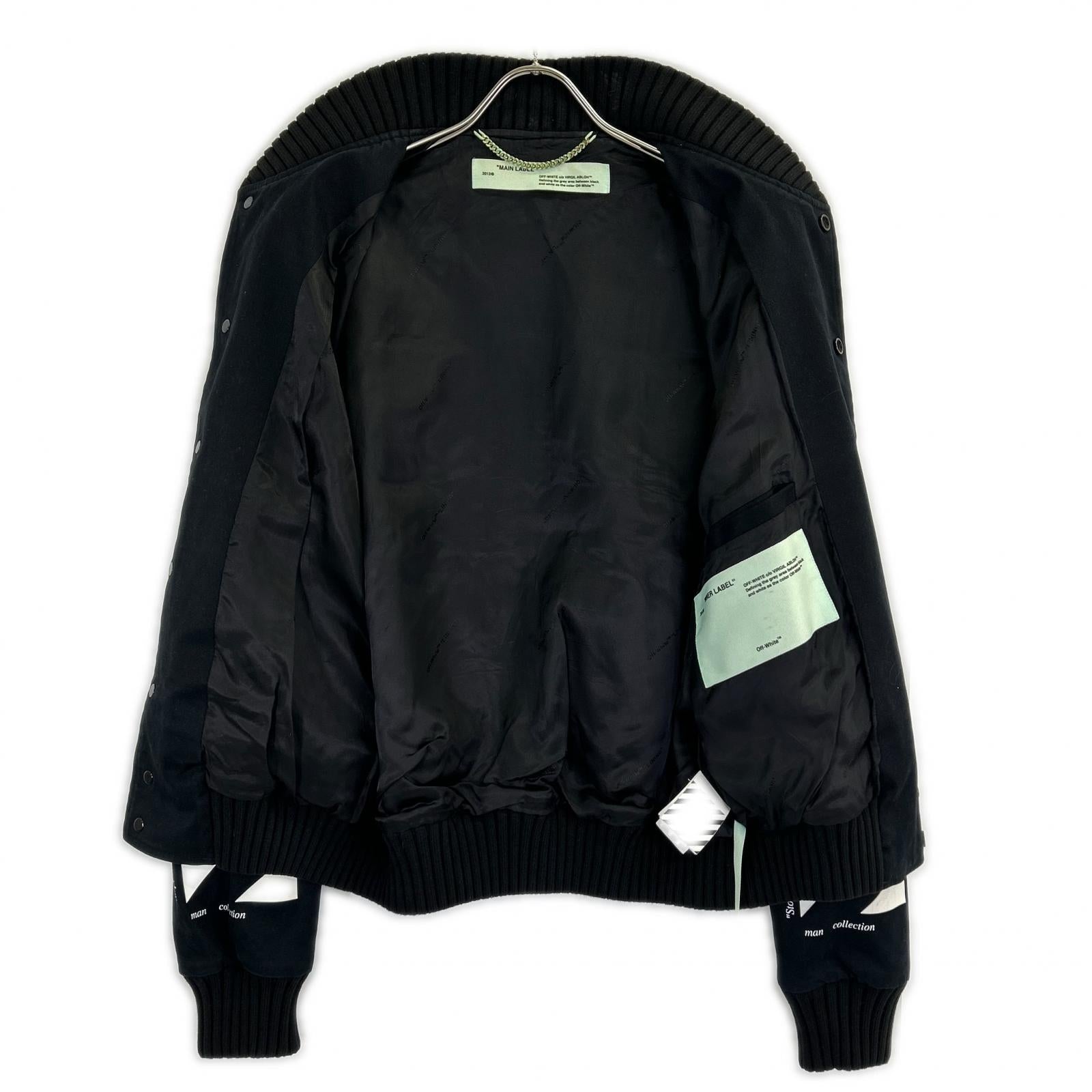 OFF-WHITE オフホワイト ブラック OMEA145S19272024 バックアローブルゾン トップス