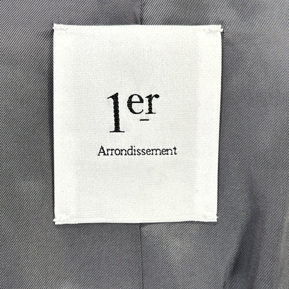 1er Arrondissement プルミエ アロンディスモン グレー B1084AFC021 ウールフランネル チェスターコート コート