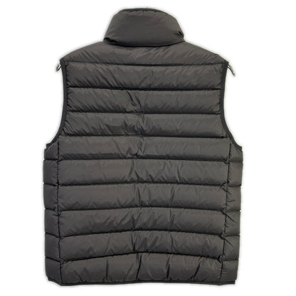 POLO RALPH LAUREN Gray Down Vest with Leather Cord