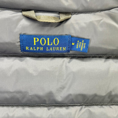 POLO RALPH LAUREN 马球拉夫劳伦 灰色皮革抽绳羽绒马甲 背心