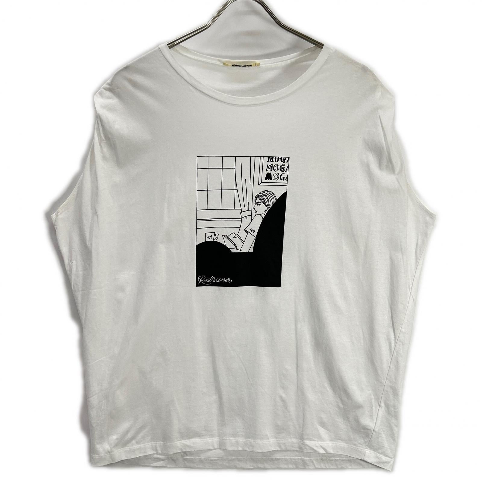 MOGA モガ ×SHOGO SEKINE ホワイト B0257ZUB230 プリントTシャツ トップス