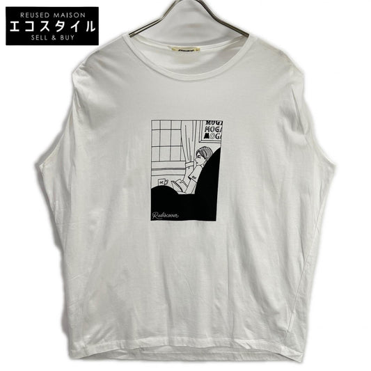 MOGA モガ ×SHOGO SEKINE ホワイト B0257ZUB230 プリントTシャツ トップス