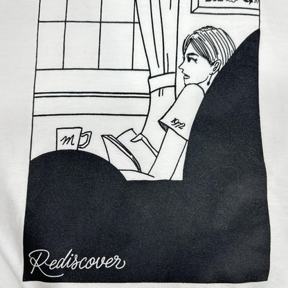 MOGA モガ ×SHOGO SEKINE ホワイト B0257ZUB230 プリントTシャツ トップス