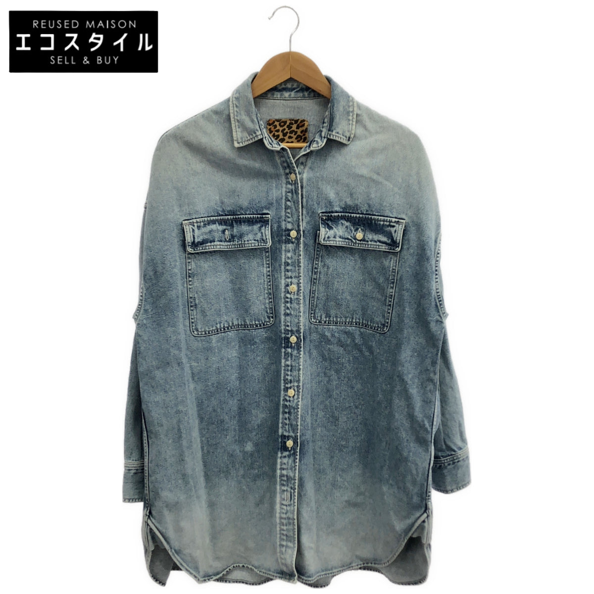 Whim Gazette ウィムガゼット WGZ1011309A0005 11ozケミカルデニムシャツワンピース トップス