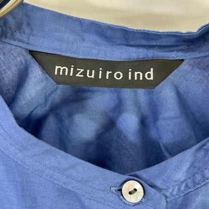 mizuiro ind ミズイロ インド ブルー 623 シャーリングシャツ トップス
