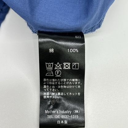 mizuiro ind ミズイロ インド ブルー 623 シャーリングシャツ トップス