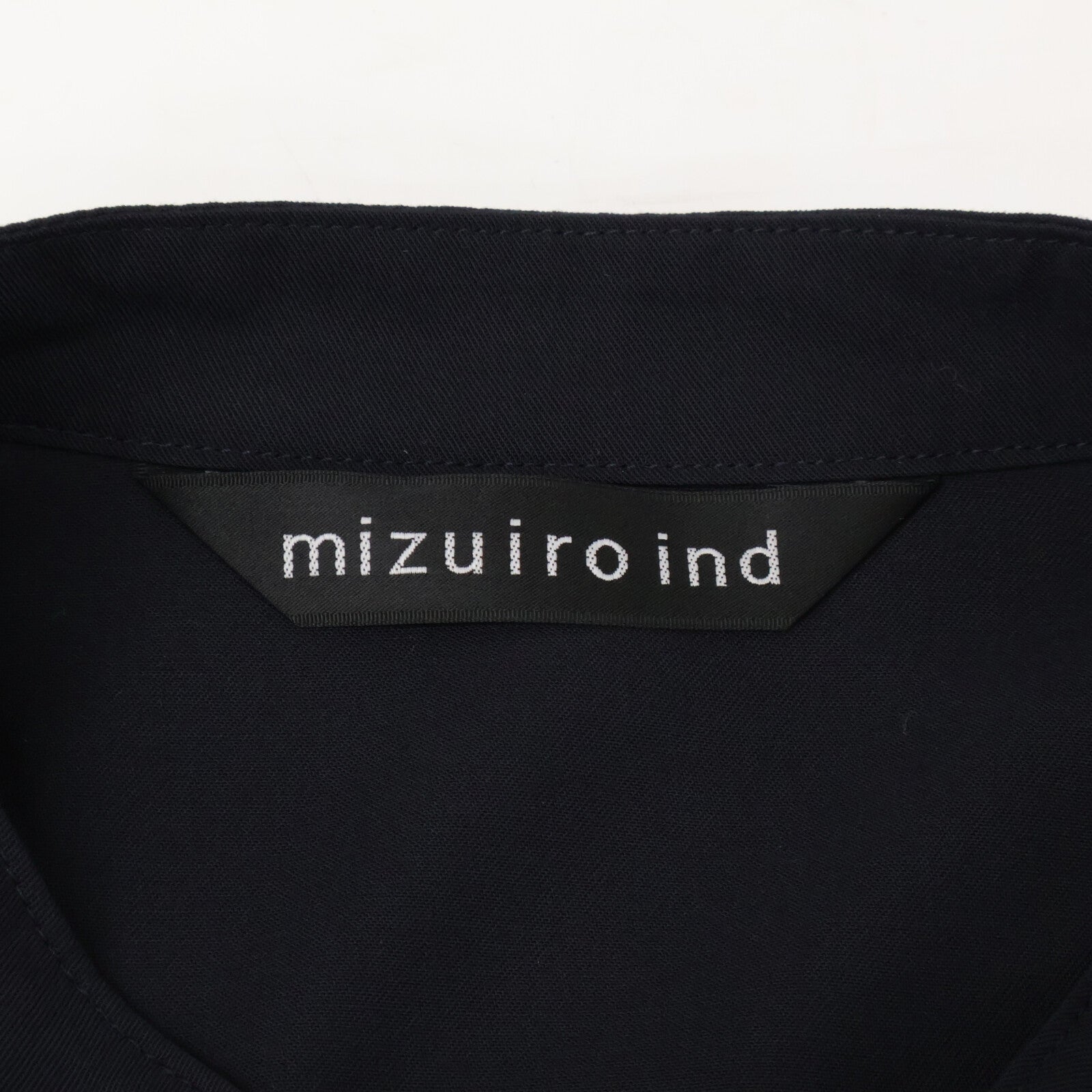 mizuiro ind ミズイロ インド ブラック 1024 ビッグシルエットシャツ トップス