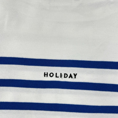 HOLIDAY ホリデー ホワイト/ブルー 21201712 ラッセルボーダービッグトップス トップス