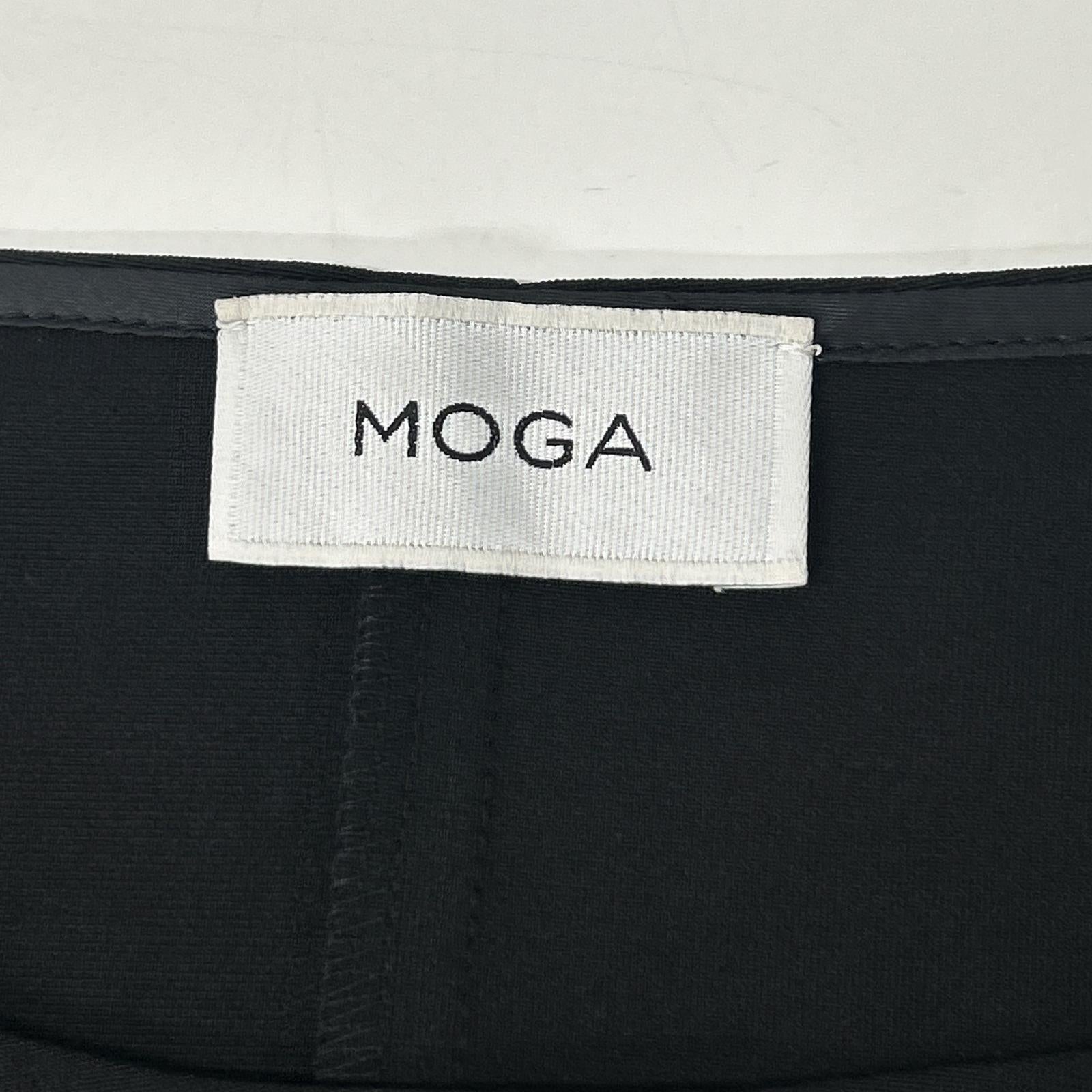 MOGA モガ ブラック B0246BUB236 トリアセハイテンションショート丈ブラウス トップス