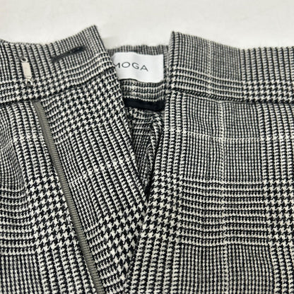 MOGA Moga Glen check B0297CFP099 One-pleat flannel slacks Bottoms