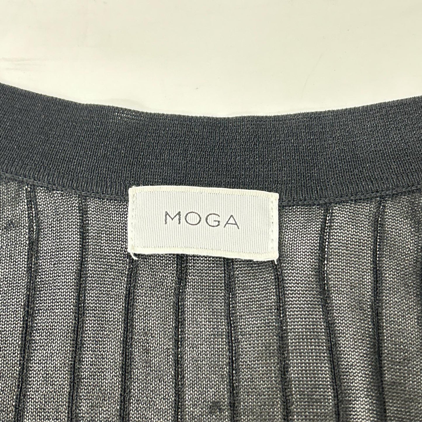 MOGA モガ ブラック B0216EKD350 レーヨンナイロン ニットカーディガン トップス