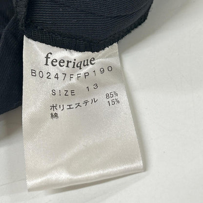 feerique フェリーク ブラック B0247FFP190 クリスピーカルゼコクーンパンツ ボトムス