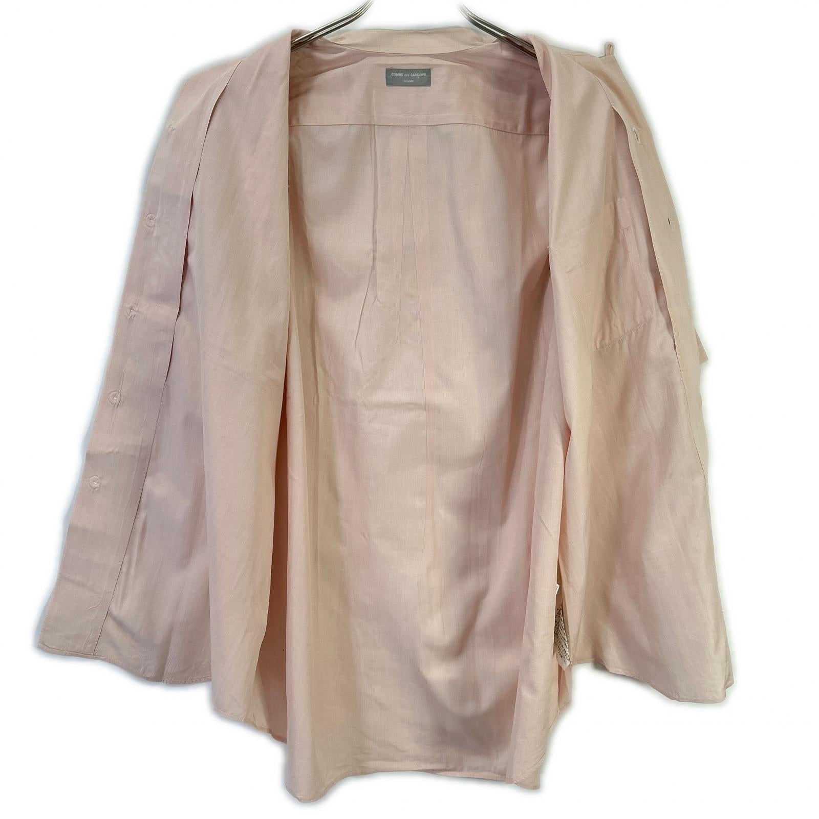 COMMEdesGARCONS HOMME コムデギャルソンオム ピンク HB110420 90年製 田中オム コットンハーフスリーブシャツ トップス