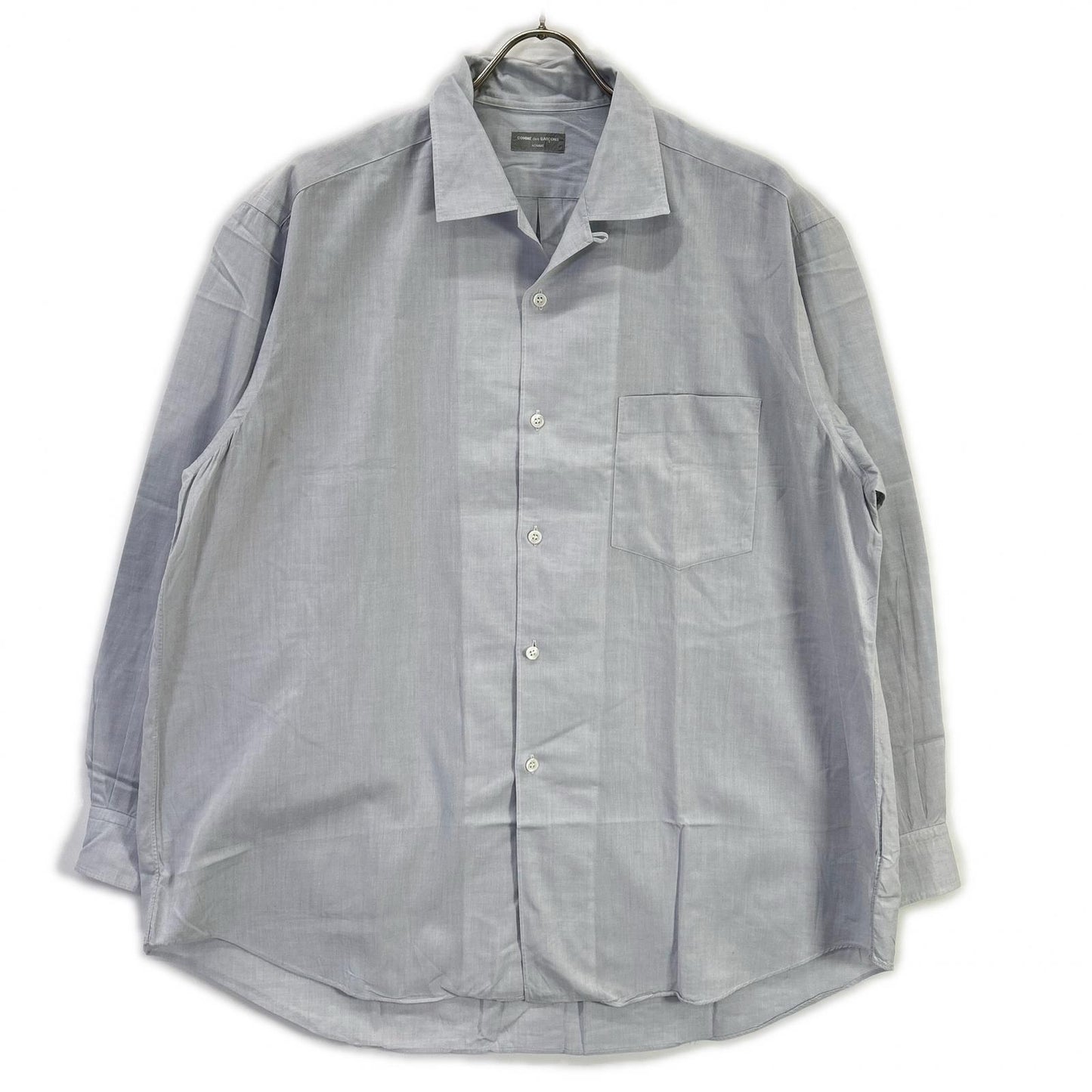 COMMEdesGARCONS HOMME コムデギャルソンオム ライトグレー HB080520 88年製 コットンシャツ トップス