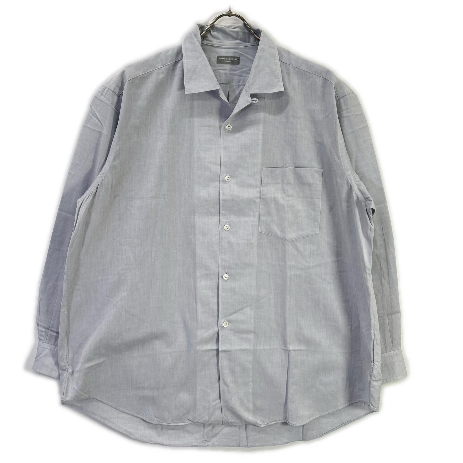 COMMEdesGARCONS HOMME コムデギャルソンオム ライトグレー HB080520 88年製 コットンシャツ トップス