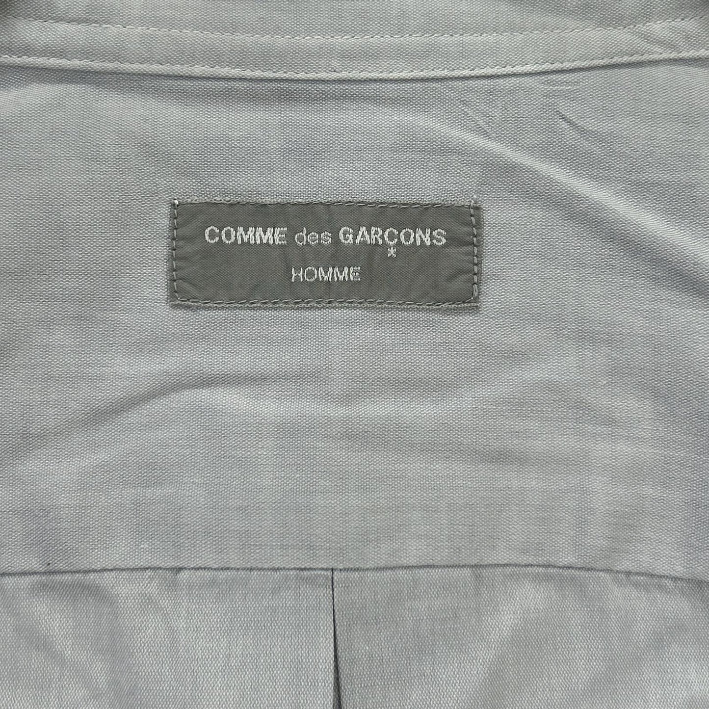 COMMEdesGARCONS HOMME コムデギャルソンオム ライトグレー HB080520 88年製 コットンシャツ トップス