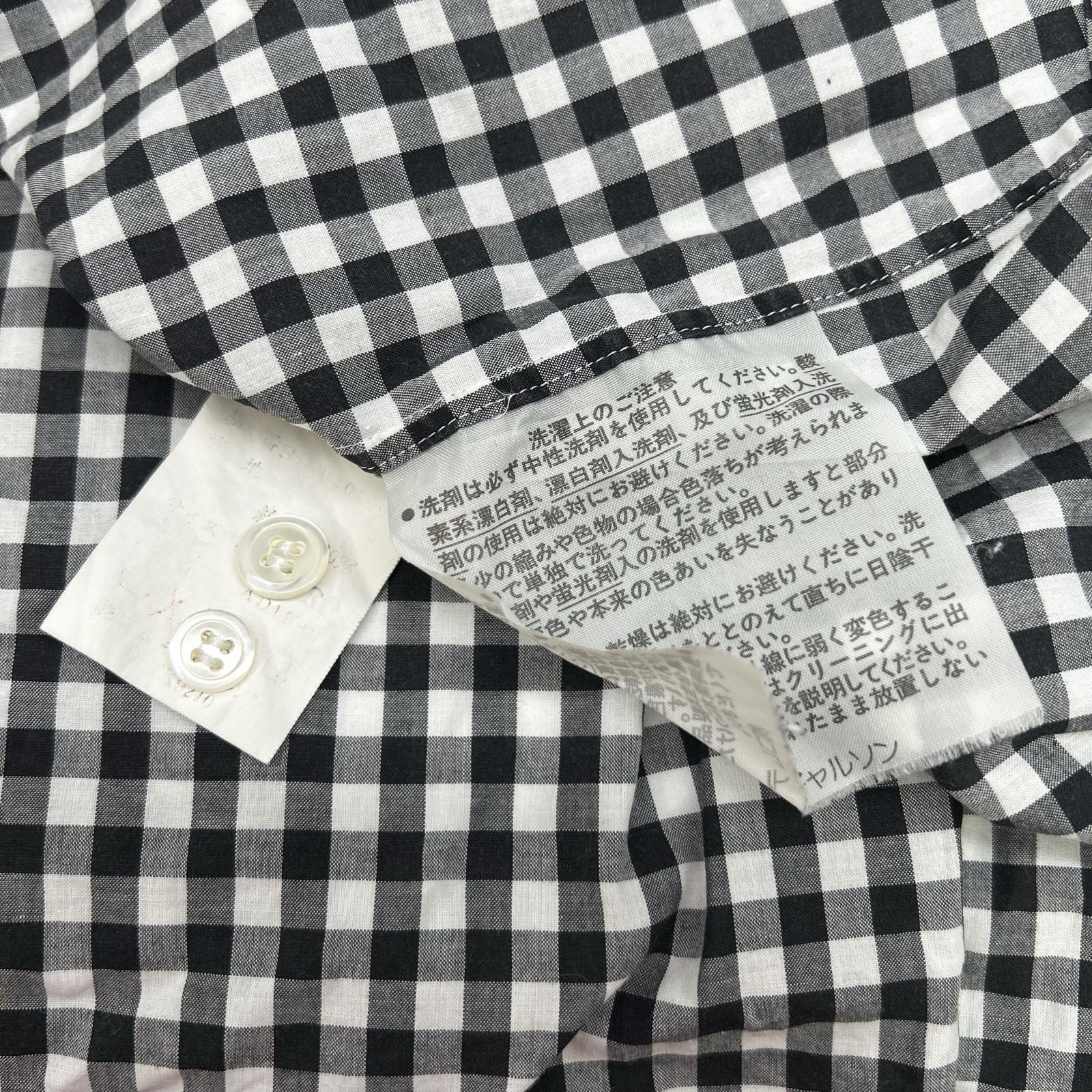 COMMEdesGARCONS HOMME コムデギャルソンオム HB080290 田中オム　ギンガムチェック　90s コットン 長袖シャツ トップス