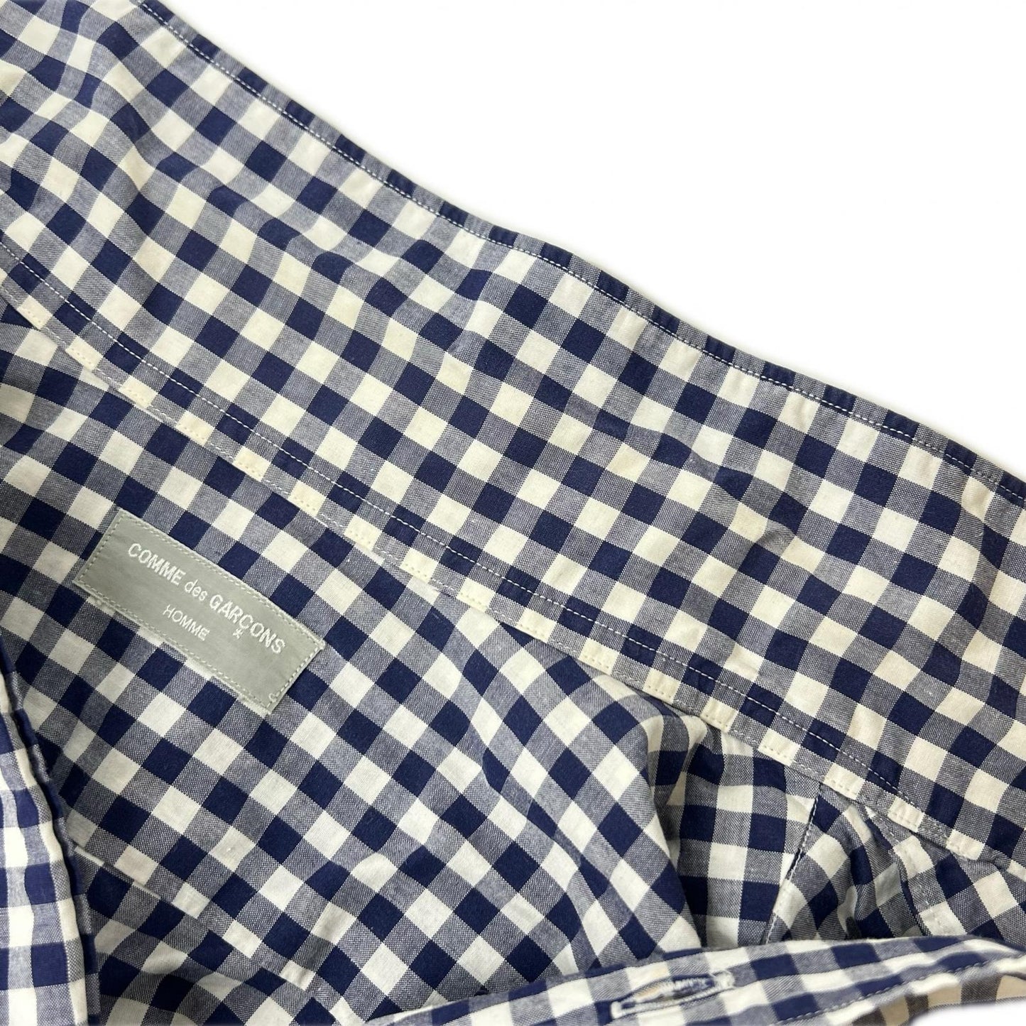 COMMEdesGARCONS HOMME COMME des GARÇONS HOMME Tanaka Homme gingham-check 90s short-sleeve shirt top