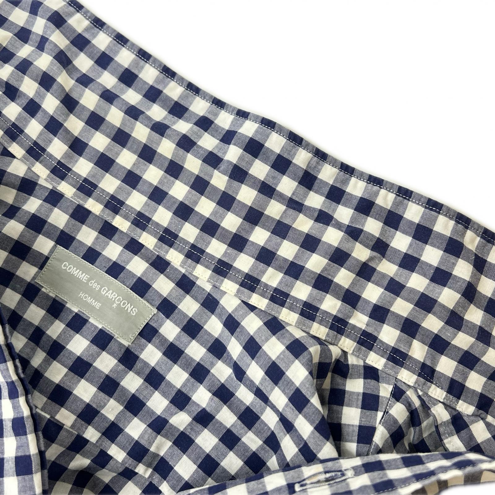 COMMEdesGARCONS HOMME COMME des GARÇONS HOMME Tanaka Homme gingham-check 90s short-sleeve shirt top
