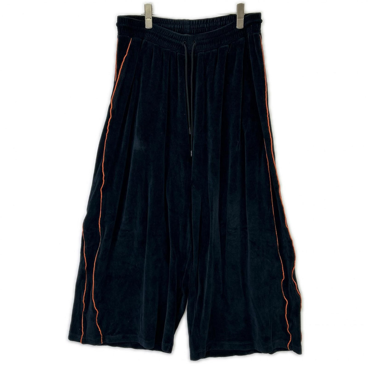 Ruh Dhan ルーダン ブラック ベロア ワイドパンツ ボトムス