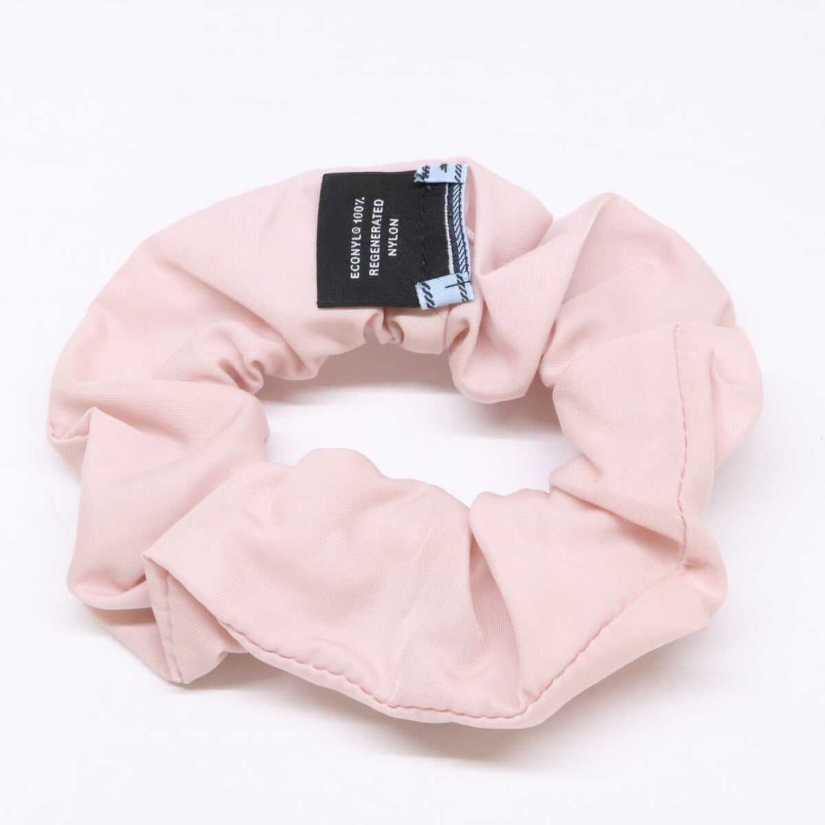 PRADA 1IF015 Re-Nylon triangle logo nylon scrunchie hair accessory