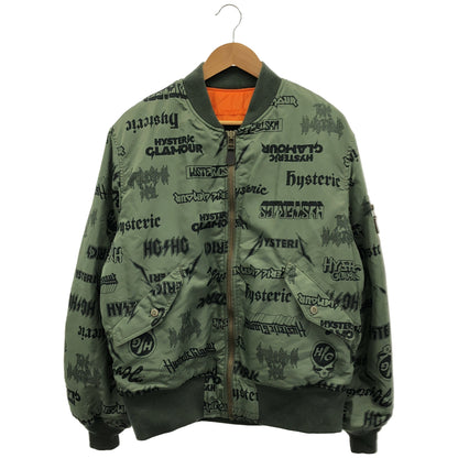 HYSTERIC GLAMOUR Hysteric Glamour All-Over Pattern Khaki 02173AB04 MA-1 Flight Jacket Top