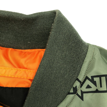 HYSTERIC GLAMOUR ヒステリックグラマー 総柄 カーキ 02173AB04 MA-1 フライトジャケット トップス