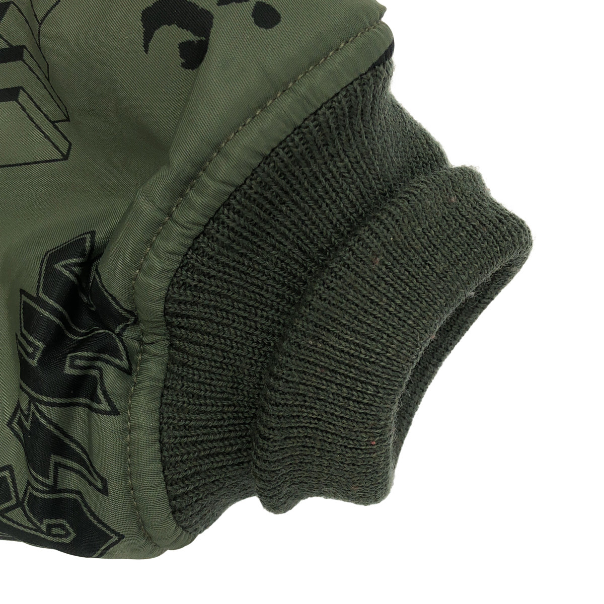 HYSTERIC GLAMOUR ヒステリックグラマー 総柄 カーキ 02173AB04 MA-1 フライトジャケット トップス